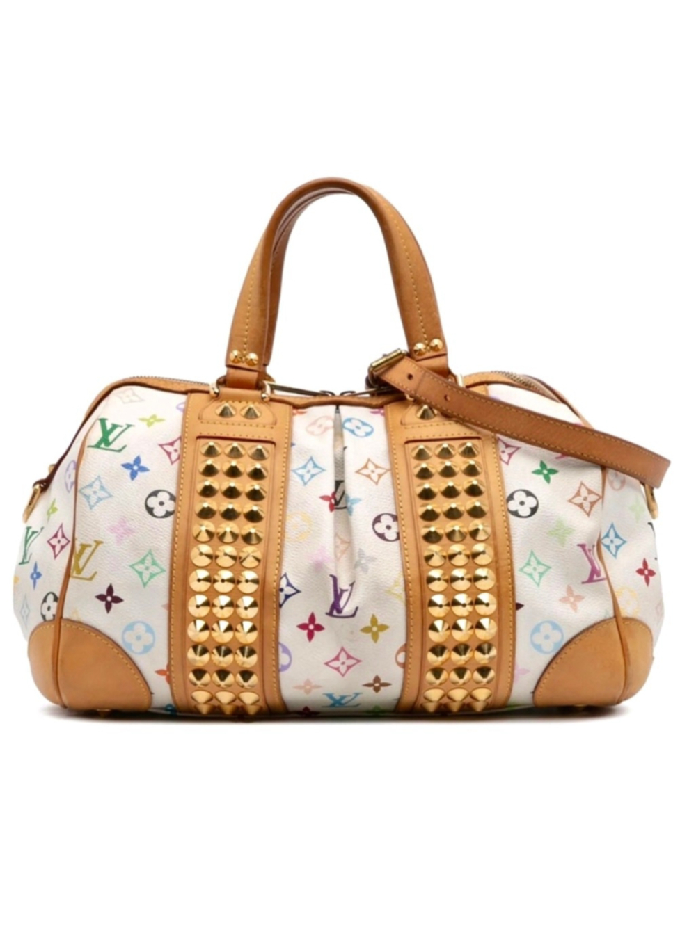 LOUIS VUITTON Monogram MultiColor Courtney MM Murakami White - Picture 3 of 17